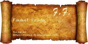 Faukel Frida névjegykártya